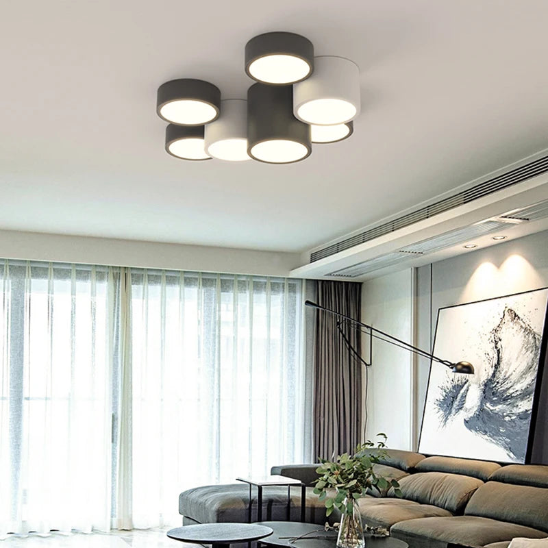 plafonnier moderne à leds pour décoration intérieure élégante - vue 5 sur 9