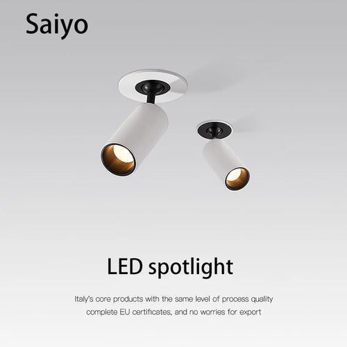 projecteurs led 	sans bordure encastré rond évolutif pour magasin