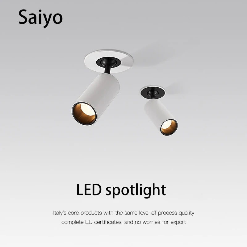 projecteurs led 	sans bordure encastré rond évolutif pour magasin - vue 2 sur 7