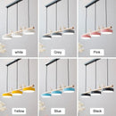 Moderner nordischer LED-Kronleuchter mit Vogel-Dekoration und Macaron-Farben aus Eisen