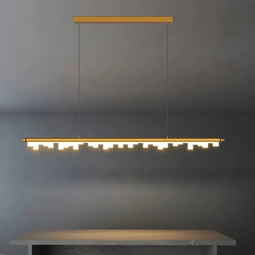 Suspension design longue à LED