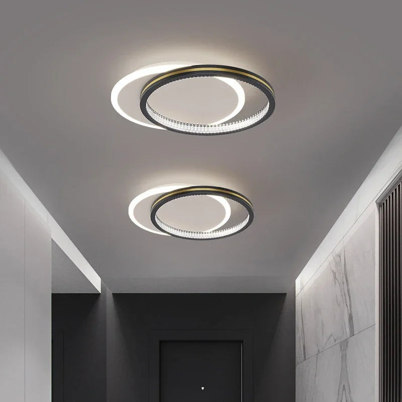 Plafond moderne à LEDs lumière lampe de luxe décor intérieur pour chambre Foyer allée couloir luminaire nordique créatif géométrie lumière - vue 2 sur 14