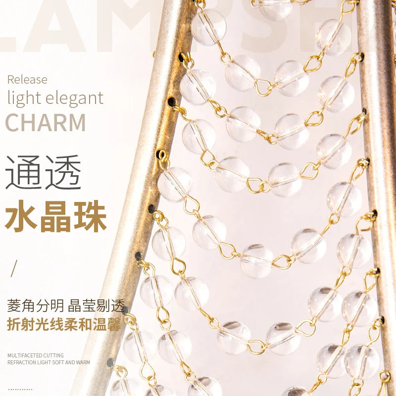 applique murale à bougie led éclairage cristal rétro décoratif - vue 4 sur 8
