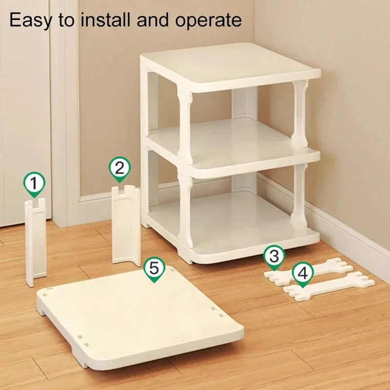 étagère à chaussures simple gain de place pratique et moderne - vue 5 sur 9
