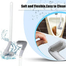 brosses de nettoyage en silicone avec support pour salle de bain