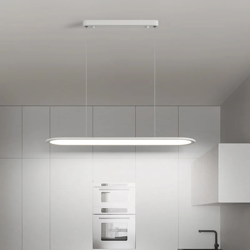 Moderner und minimalistischer LED-Kronleuchter für nordische Dekoration - vue 5 sur 12
