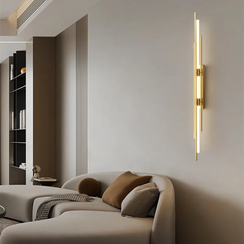 Elegante LED-Wandleuchte Vertikal aus Eisen für den Innenbereich - vue 7 sur 8