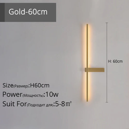 Minimalistische LED-Wandleuchte aus Aluminium für Innenbeleuchtung - vue 15 sur 18