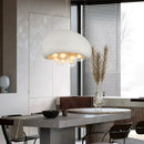 lustre suspendu minimaliste style wabi sabi avec éclairage led