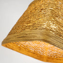 Moderne LED-Pendelleuchte aus Rattan für kreative Innenräume