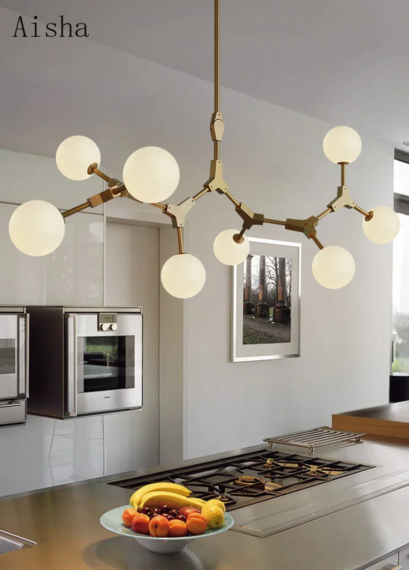 lustre moderne décoratif pour un intérieur nordique élégant - vue 2 sur 16