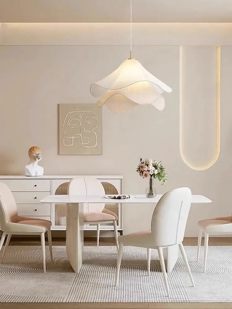 lustre led créatif européen en forme de lotus décoration moderne - vue 3 sur 5
