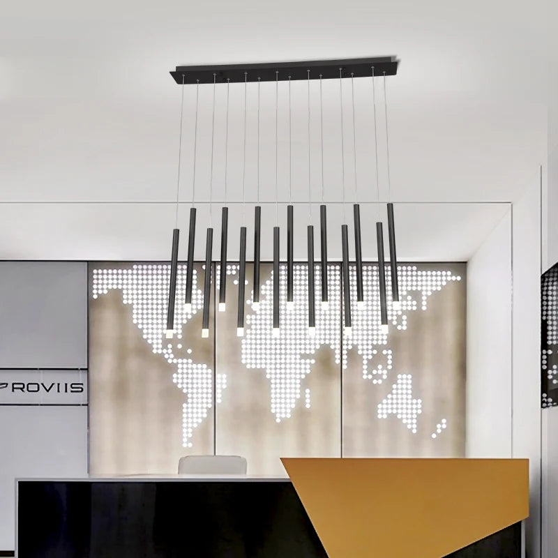 lustre moderne de luxe nordique pour loft bar restaurant - vue 6 sur 9
