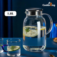 Bouilloire verre borosilicate grande capacité résistante chaleur