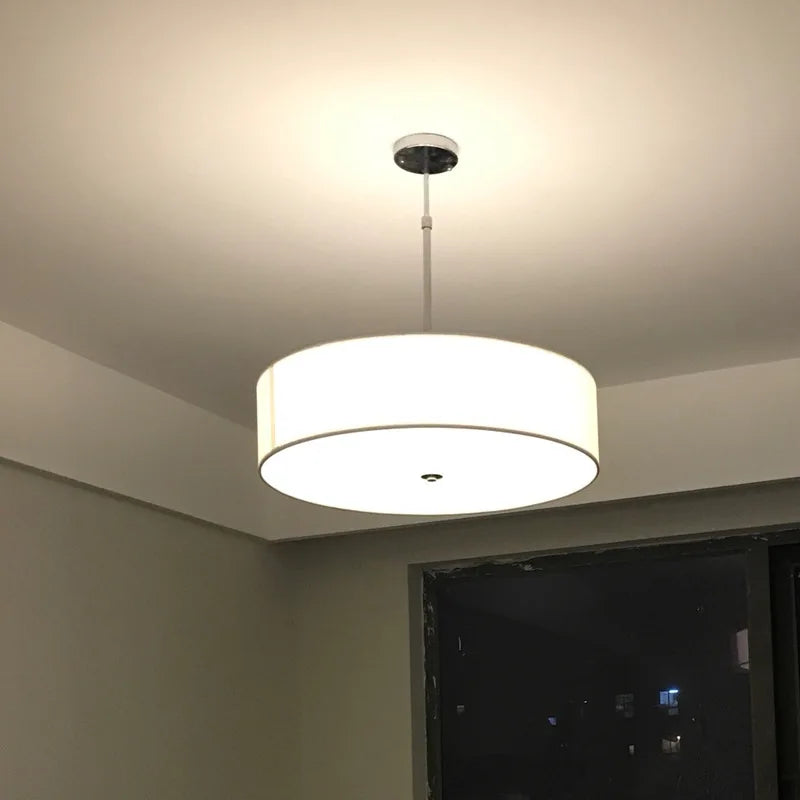 Lustre LED nordique circulaire moderne - vue 3 sur 9