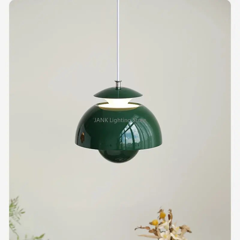 Design danois fleur bourgeon suspension moderne Simple Restaurant chambre d'enfants chambre chevet lustre nordique maison lampes LED