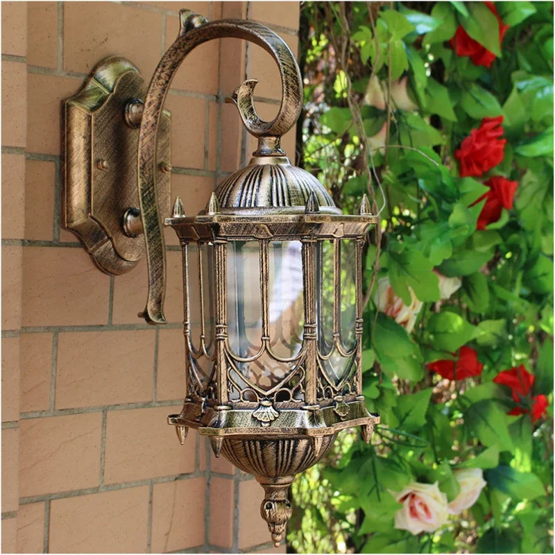 applique murale rétro d'extérieur étanche pour villa wf1022 - vue 3 sur 3