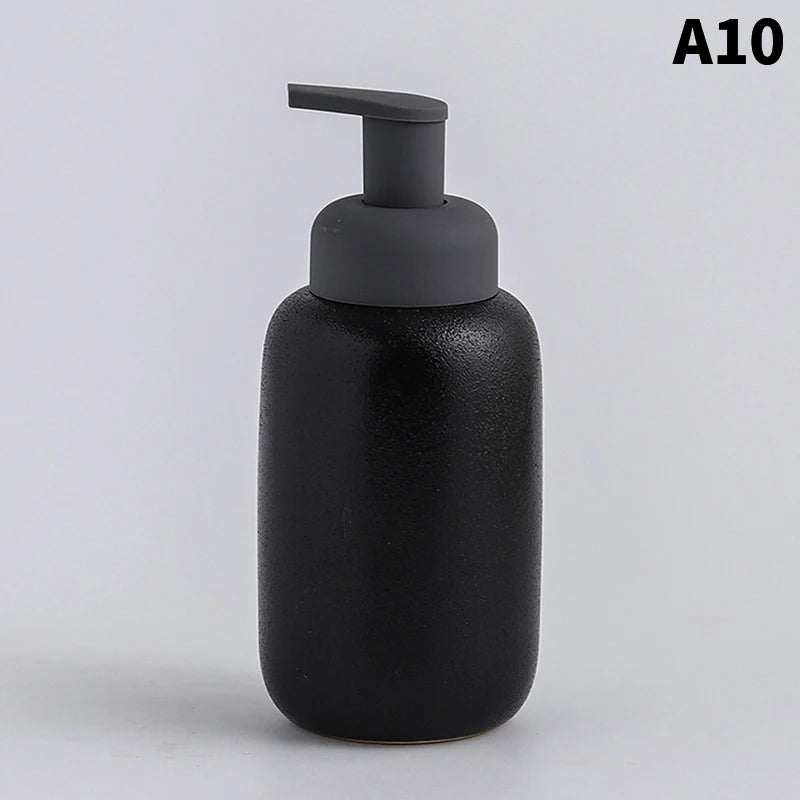bouteille céramique distributeur savon liquide et gel douche - vue 10 sur 18