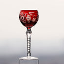 Verres à vin cristal gravé style antique