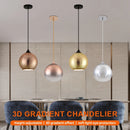 lustre 3d en verre effet feu d'artifice led pour restaurant