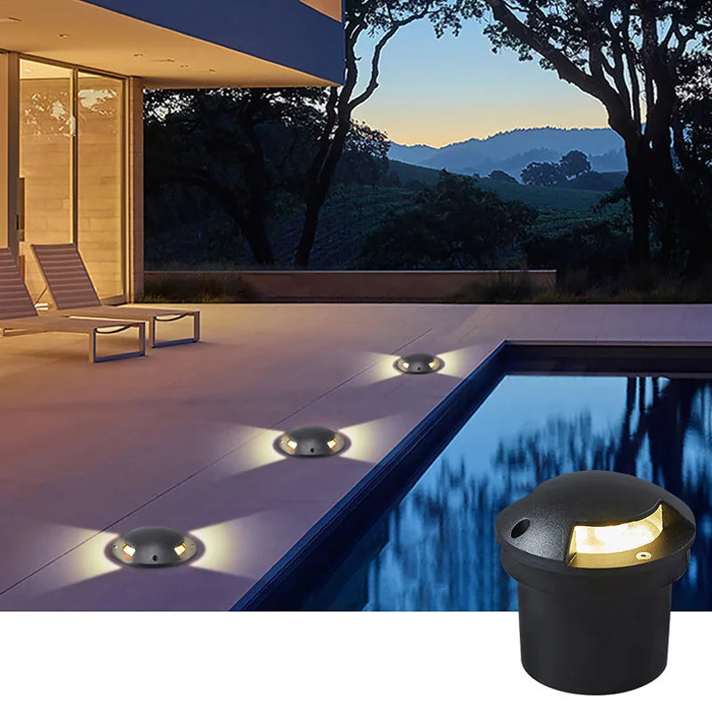 Versatile LED Aisle Lights for Outdoor Areas, Stairs, and Gardens - vue 3 sur 5