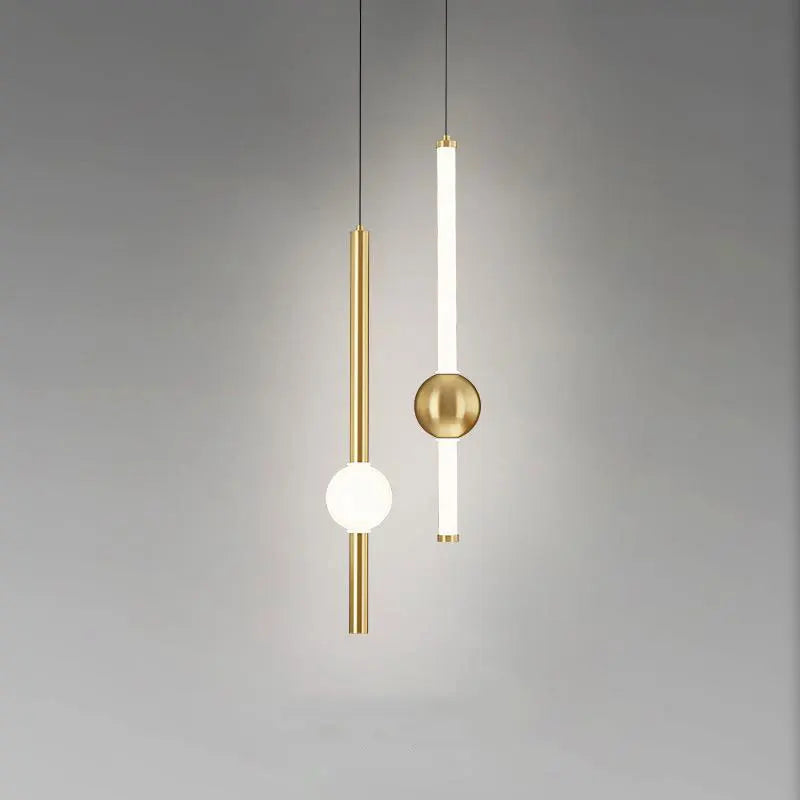 lampe suspendue led en aluminium acrylique design moderne - vue 4 sur 10