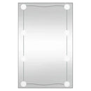 40x60 cm rectangular glass wall mirror with LED lights, home decoration wall Decker living room decoration