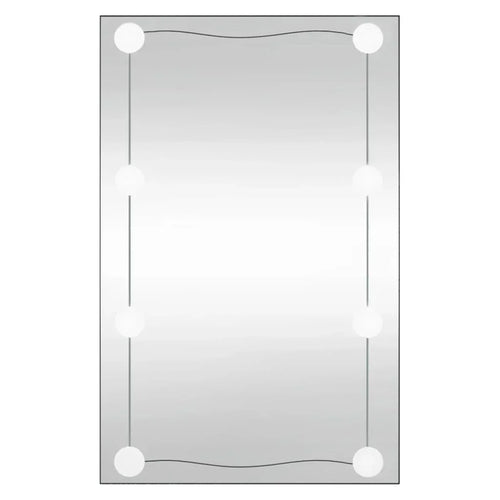40x60 cm rectangular glass wall mirror with LED lights, home decoration wall Decker living room decoration - vue 6 sur 7