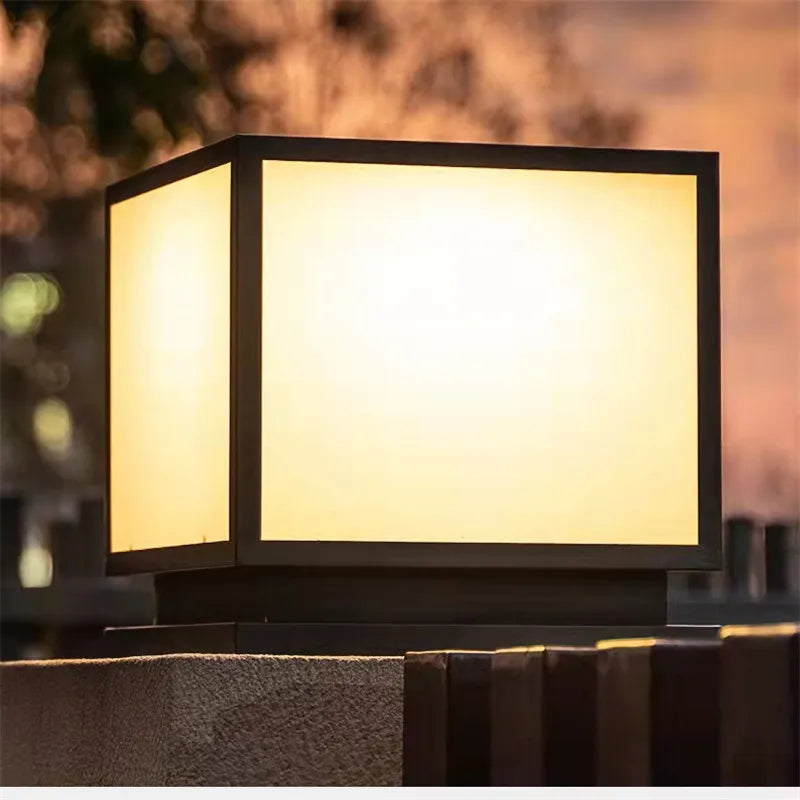 lampadaire d'extérieur vintage étanche moderne pour jardin et terrasse