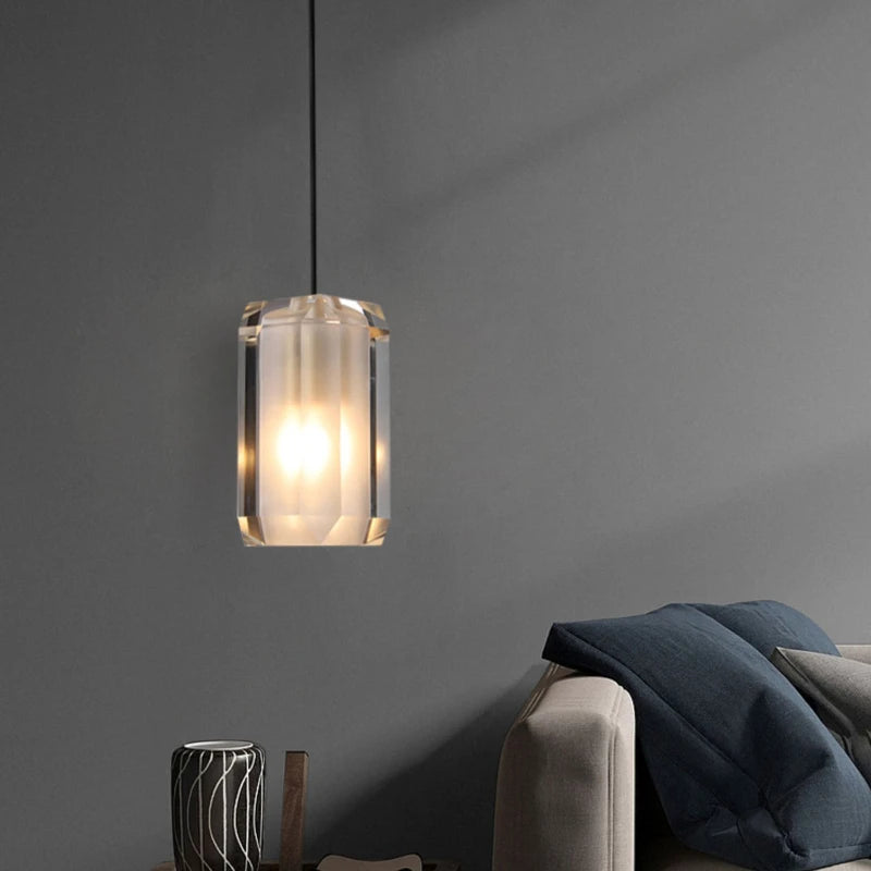 lustre en cristal moderne pour décoration intérieure élégante et lumineuse - vue 4 sur 7