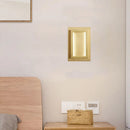 applique murale led rectangulaire en cuivre pour hôtel