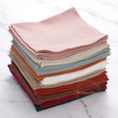 Serviette de table coton lavé style vintage dentelle