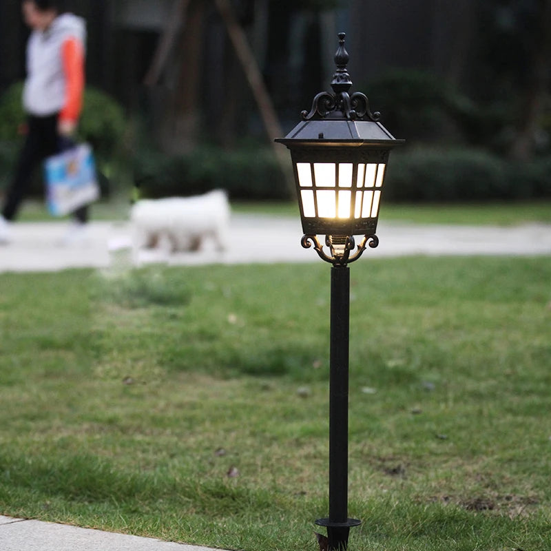 Lampe à gazon extérieure en aluminium porche jardin étanche réglable parc décoration cour pelouse paysage IP54 lumières pelouse lumière - vue 4 sur 8