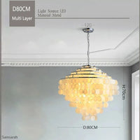 suspension en métal doré pour intérieur élégant