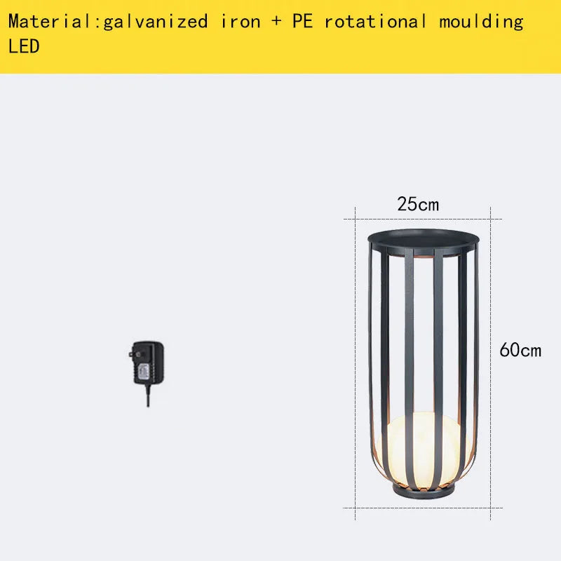 Solar-Stehleuchte im modernen Stil mit Acrylkugel und Metallstecker - vue 16 sur 18