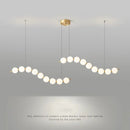 French Luxury Copper Pendant Lamps for Bedroom Living Room Kitchen Table Lighting Acrylic Round Bubble Ceiling Hanging Light