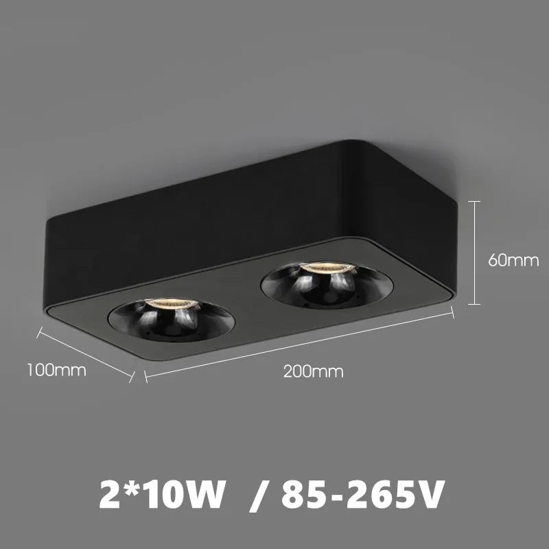 plafonnier industriel moderne avec leds style nordique minimaliste