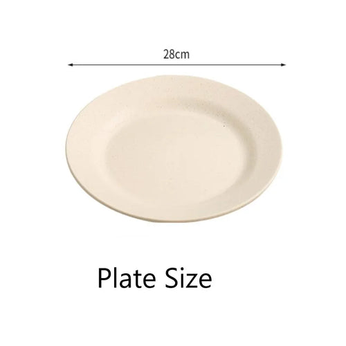 Assiettes nordiques polypropylène légères réutilisables pour cuisine