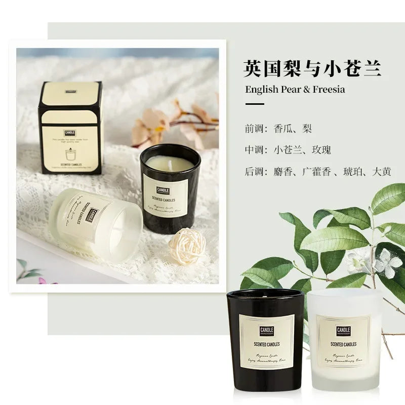 bougie aromathérapie parfumée plantes européennes pour air pur et décoratif - vue 20 sur 19