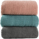 plaid tricoté uni style moderne pour canapé lit