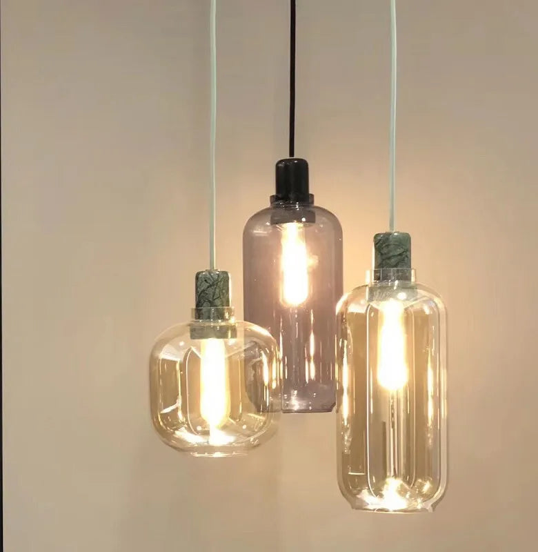 lustre en verre danois créatif rétro pour une ambiance nordique - vue 3 sur 5