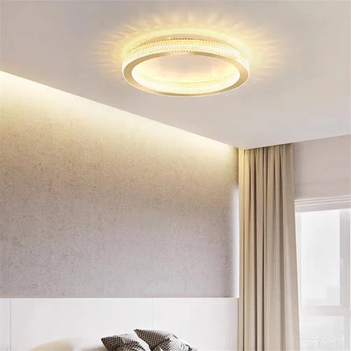Nordischer Kristall-Deckenleuchter im minimalistischen Design für ein elegantes Interieur - vue 4 sur 8