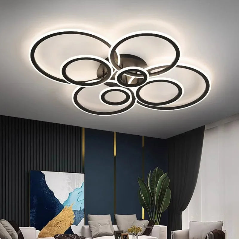 plafonnier led moderne avec gradation pour intérieur élégant - vue 3 sur 15