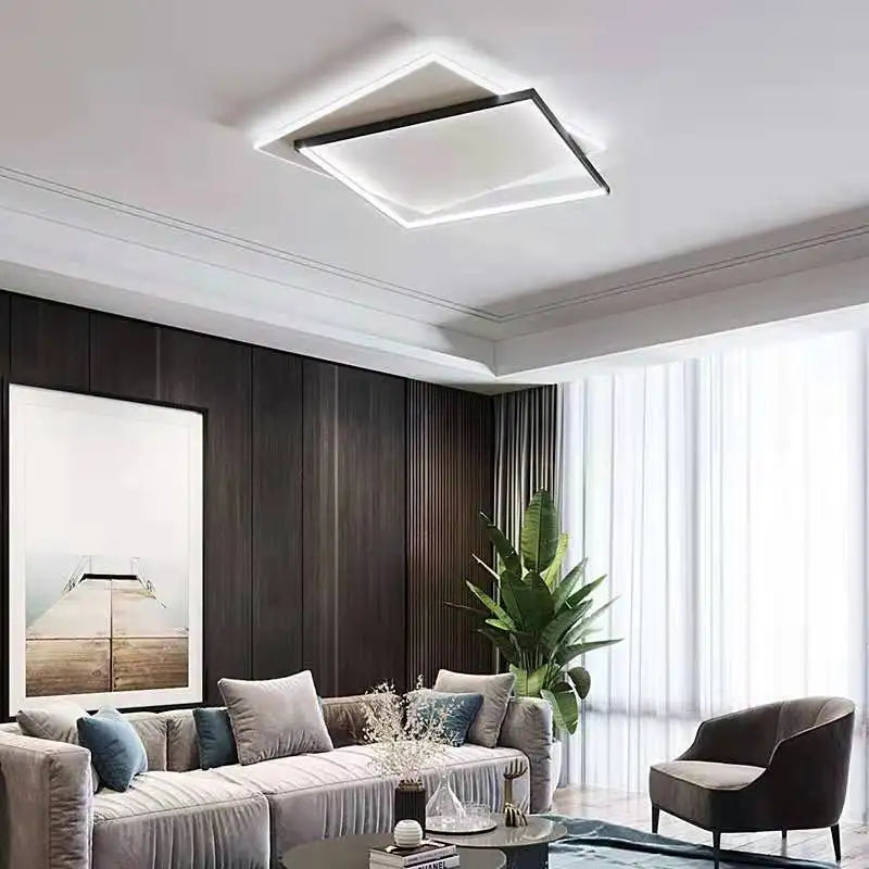 plafonnier led moderne simple décoration domestique nordique - vue 4 sur 9