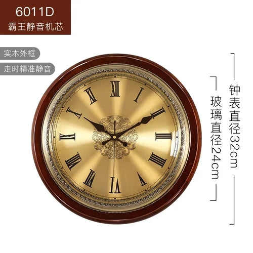 horloge murale silencieuse rétro design 3d pour décoration moderne - vue 12 sur 13