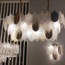 Luxe postmoderne LED lustre éclairage E14 salon Villa hall grands lustres décoration de la maison en verre longue lampe suspendue