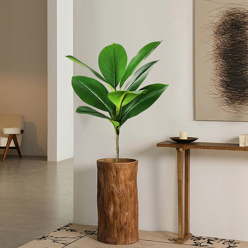 grands ficus artificiels en caoutchouc pour décoration de Noël - vue 6 sur 9