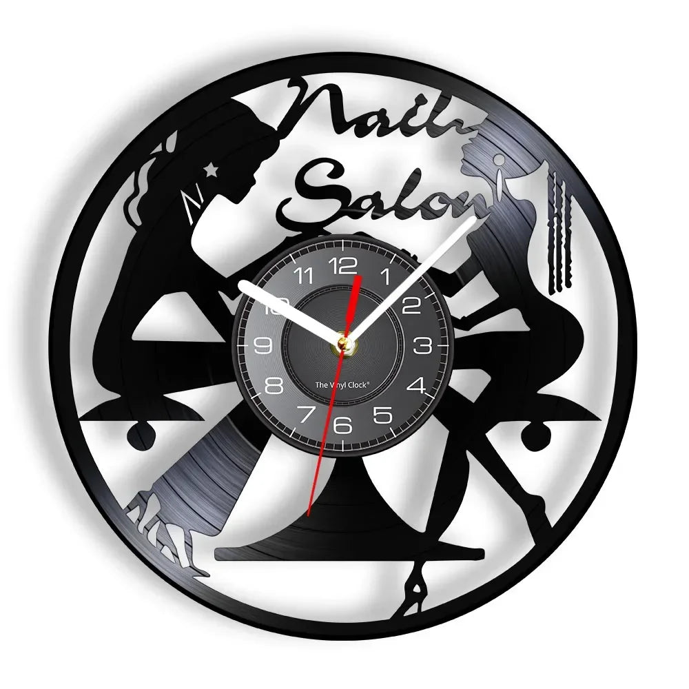 horloge murale vinyle pour salon de manucure et beauté - vue 22 sur 31