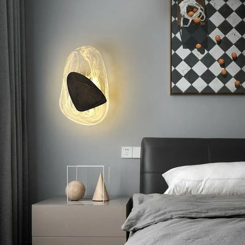 applique murale LED créative en verre pour décoration artistique - vue 4 sur 8
