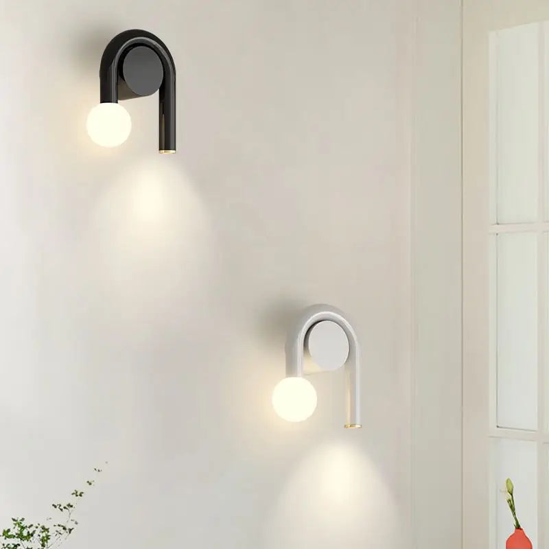 applique murale moderne en verre 3000k pour intérieur